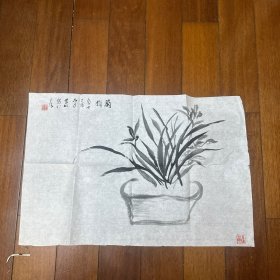 金陵名家 业红国画 约2尺