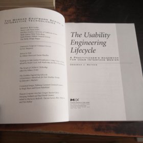 THE USABILITY ENGINEERING LIFECYCLE【馆藏有章】