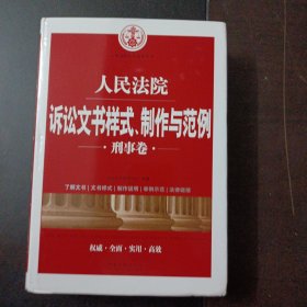 人民法院诉讼文书样式、制作与范例（刑事卷）——y4