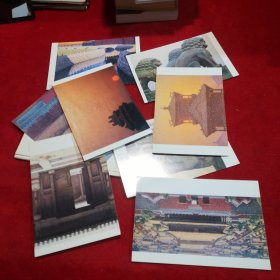 《故宫》风景油画 明信片 内含八张