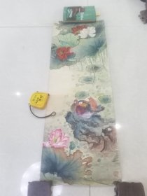 77+27cm,拆迁户收到的老国画纯手绘放心，买家自己鉴定，北房间卷