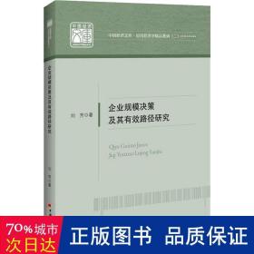 企业规模决策及其有效路径研究