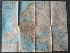 National Geographic国家地理杂志地图系列之1962年6月 Europe 欧洲地图