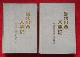 当代山西大事记 上下 一九四九年四月至一九九九年七月