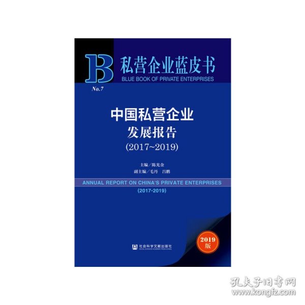 私营企业蓝皮书：中国私营企业发展报告(2017~2019)