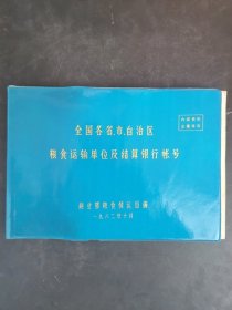 1982年《粮食运输单位及结算银行帐号》