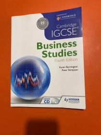 Cambridge IGCSE® Business Studies, 4th Edition 附光盘  内页干净