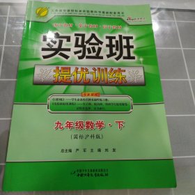 实验班提优训练：9年级数学（下）（国标人教版）