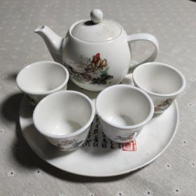 孙悟空三打白骨精（茶壶 茶杯 茶盘 一套六大件 ）