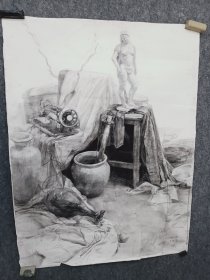 中央美院教授，张路江素描作品
