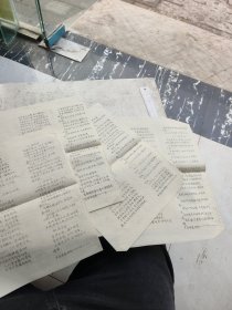 油印，中药补充材料。共四张八页