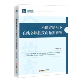 不确定情形下在线多属反向拍卖研究/管理学精品系列/中经管理文库【正版新书】