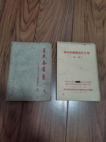 叶熙春医案 外伤性截瘫治疗方案 32开两册合售