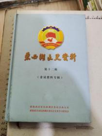 东西湖文史资料  第二十缉（委员资料专辑）