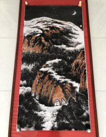 宁夏画家潘志松四尺整张写生作品。保真。