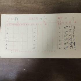 1972年人民出版社职工工资卡： 著名编辑 缪平 
1月到12月份工资  其中缪平签字七处