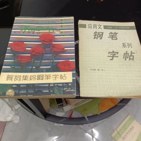 贺词集锦钢笔字帖，应用文钢琴系列字帖2本