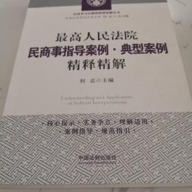 最高人民法院民商事指导案例 典型案例精释精解