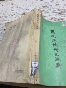 現(xiàn)代漢語詞匯概要