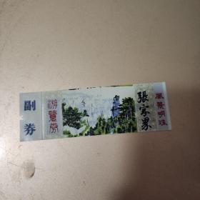 张家界门票-塑料票