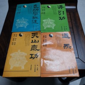 中国道家天山气功系列之4册合售（天山气功、道炁、导引功、气功学概述）品好如图