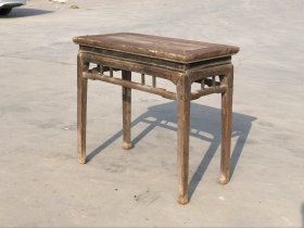 清中期榆木书桌，全品