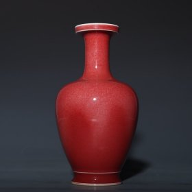 旧藏清康熙豇豆红瓶
