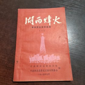 湖西烽火 单县党史资料选编 一