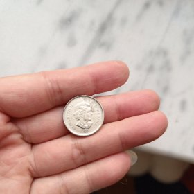 外国钱币 2010年加拿大5分海狸动物 21mm