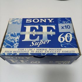 SONY EF 60空白磁带10盘