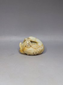 清代玉鹅，手把件，鸿运当头。