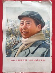 梅花欢喜漫天雪 冻死苍蝇未足奇（69年出品）毛主席像