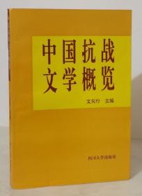 中国抗战文学概览【96年一版一印1000册】