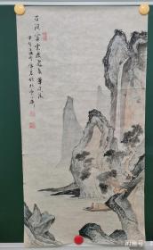 傅寒石 字画国画纯手绘三尺仿古山水画