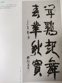 散页美术资料（印刷品）———书法——-行书条幅【田滋茂】，楷书横批【王永】，行草书条幅【王国文】，草书横幅【严太平】1989