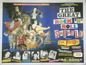 Sex pistols 乐队的自传体记录片“伟大的摇滚骗术”（The Great Rock N’Roll Swindle）。 1979年，根据Sex Pistols乐队制作的电影光盘《伟大的摇滚骗术》发行，居全英排行榜第7位。