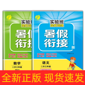 春雨教育·2017实验班提优训练暑假衔接版 二升三年级 数学 小学 人教版