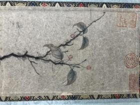 林椿精品老纸手绘（花鸟图）