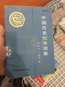 中国历史纪年简表