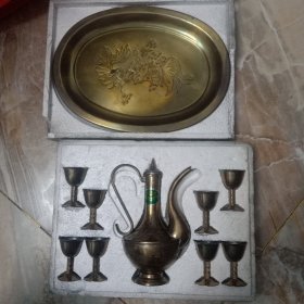 铜酒具一套