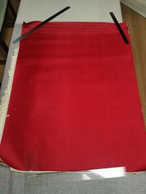 民国红绢，正红色，10张，尺寸91X76cm，800元一张，可做内府书皮，亦可写字画画。（手机拍照，颜色与实际色略有偏差）