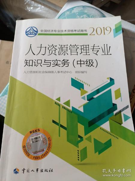 中级经济师2019教材人力资源管理专业知识与实务（中级）2019