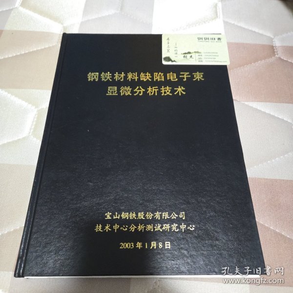 钢铁材料缺陷电子数束显微分析技术