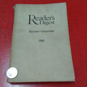 美国 读者文摘  1988 年10、11、12月 合集   英文影印本