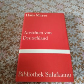 Hans Mayer Ansichten von Deutschland