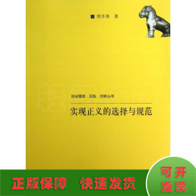 法学理念·实践·创新丛书：实现正义的选择与规范