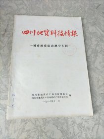 四川地质科学情报：城市地质旅游地学专辑