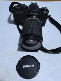尼康FM2单反加长135照相机，如图收藏品，少