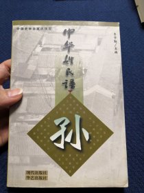 中华姓氏谱 孙姓卷（详细叙述孙姓源流、孙武家世世系、孙权后裔、孙中山先祖、迁徙考略、郡望大族乐安富春，历代名人，宗族形态族规家训家乘谱牒胜迹，是研究编纂修孙氏家谱宗谱族谱的重要参考资料）