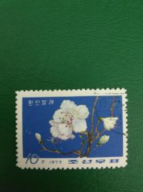 朝鲜邮票1975年  白金达莱花  1枚 盖销